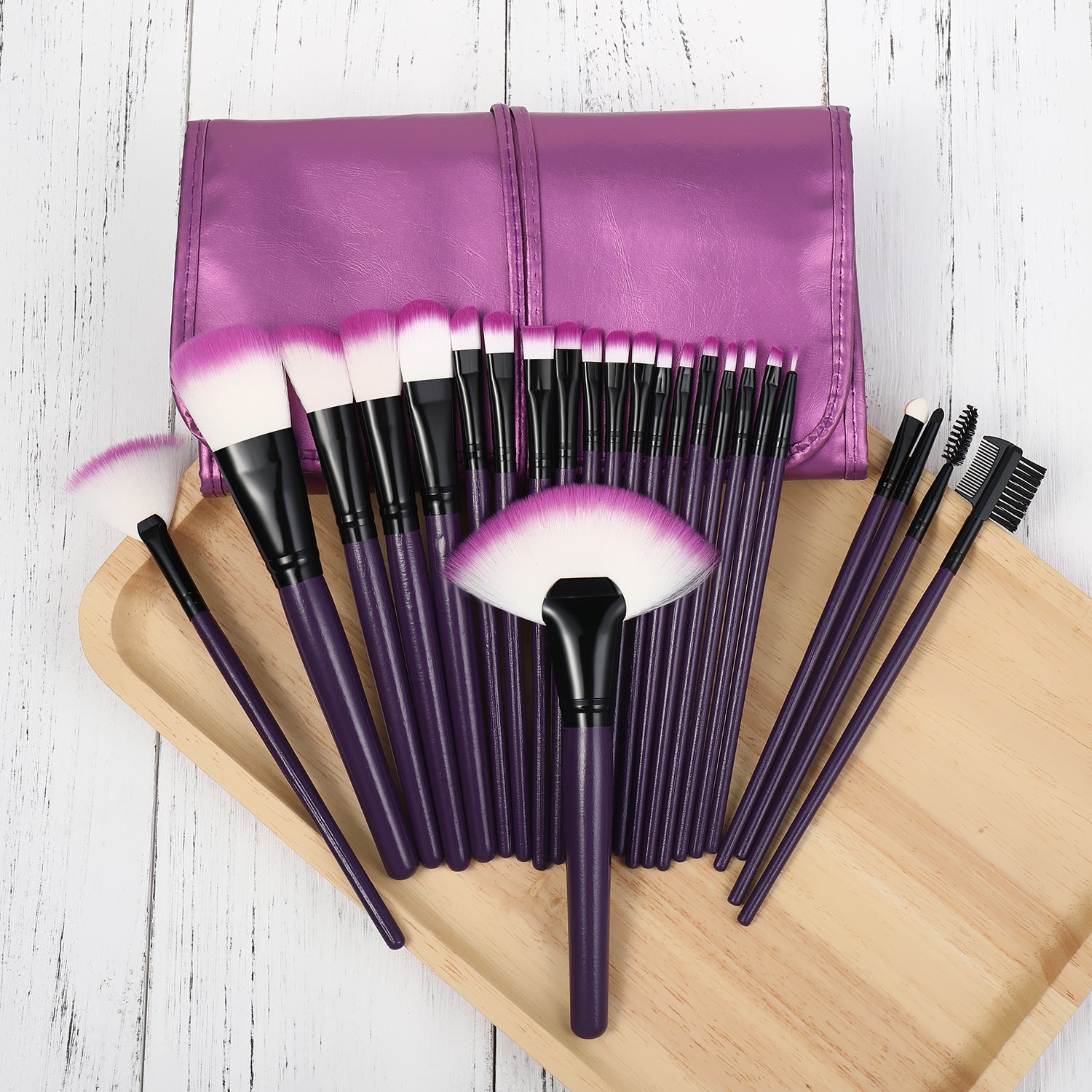 24 Makeup Brushes Set Portable Storage Bag 24 Makeup Brushes Set Portable Storage Bag